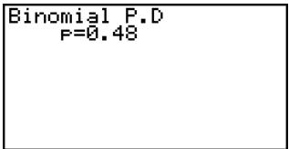 CASIO FX-9860GSD - - Binomial Probability - 5