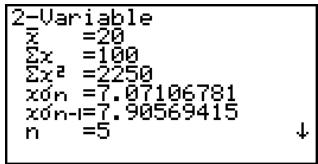 CASIO FX-9860GSD - ■ Paired-Variable Statistical Calculations - 1