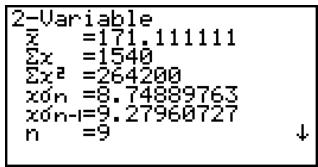 CASIO FX-9860GSD - Press EXIT F2 (2VAR). - 1
