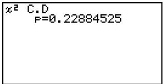 CASIO FX-9860GSD - - ^2 Distribution Probability - 4