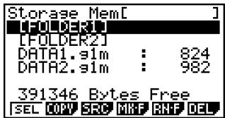 CASIO FX-9860GSD - ■ Memory Information Screen - 2