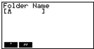 CASIO FX-9860GSD - - To create a new folder - 1