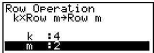 CASIO FX-9860GSD - - To calculate the scalar multiplication of a row - 2