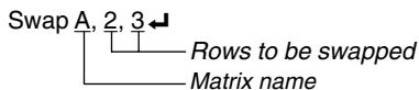 CASIO FX-9860GSD - ■ Using Matrix Row Operations in a Program - 1