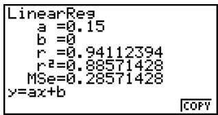 CASIO FX-9860GSD - Press EXIT F3 (REG) F1 (X). - 1