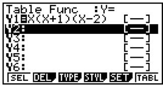 CASIO FX-9860GSD - TABLE FUNCTION - 3