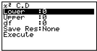 CASIO FX-9860GSD - - ^2 Distribution Probability - 1