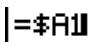 CASIO FX-9860GSD - Example To input =\A\1 into cell C1 - 3