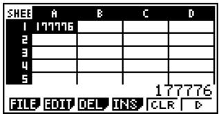 CASIO FX-9860GSD - ■ Basic Cell Data Input - 1