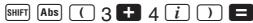 CASIO FX-115W - ■ Absolute Value/Argument Calculation - 2