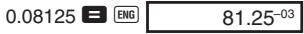 CASIO FX-115W - ■ ENG Calculations - 2