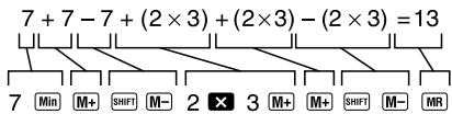 CASIO FX-250HC - Memory Calculations - 2