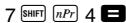 CASIO FX-270MS - ■ Square Roots, Cube Roots, Roots, Squares, Cubes, Reciprocals, Factorials, Random Numbers,  , and Permutation/Combination - 3