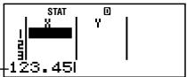CASIO FX-350ES - Rules for Inputting Sample Data on the STAT Editor Screen - 3