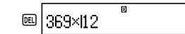 CASIO FX-350ES - Deleting a Character or Function - 4