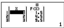 CASIO FX-350ES - ■ Configuring a Number Table Generation Function - 6