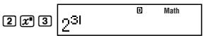 CASIO FX-350ES - Math Format Input Examples - 1
