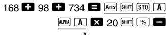 CASIO FX-350MS - ■ Percentage Calculations - 1