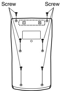 CASIO FX-350MS - • To replace the battery - 1