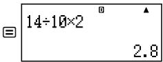 CASIO FX-85ES - ■ Displaying the Location of an Error - 4