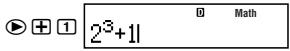 CASIO FX-85ES - Math Format Input Examples - 2