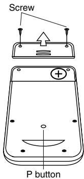 CASIO FX-991W - • To replace the battery - 1