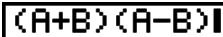 CASIO FX-7400GII - Example To store the function (A+B) (A-B) as function memory number 1 - 2