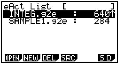 CASIO FX-7400GII - - To search for a file - 2