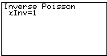 CASIO FX-7400GII - - Inverse Poisson Cumulative Distribution - 3