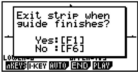 CASIO FX-7400GII - - To exit the guide creation mode - 1