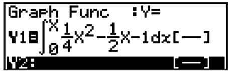 CASIO FX-7400GII - - Math Input/Output Mode Input in the GRAPH Mode - 5