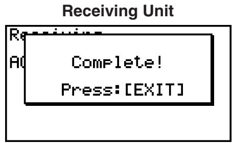 CASIO FX-7400GII - - To execute a send operation - 3