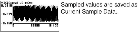 CASIO FX-7400GII - - Operations during a sampling operation - 1