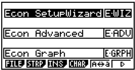 CASIO FX-7400GII - - To access the Setup Wizard from an Econ SetupWizard strip - 1
