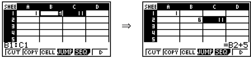 CASIO FX-7400GII - ■ Cutting and Pasting Cell Contents - 2