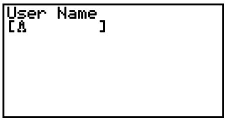 CASIO FX-7400GII - - To register a user name - 1