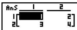 CASIO FX-7400GII - - Determining the Absolute Value, Integer Part, Fraction Part, and Maximum Integer of a Matrix [OPTN]-[NUM]-[Abs]/[Frac]/[Int]/[Intg] - 1