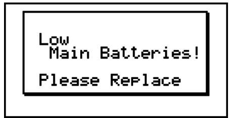 CASIO FX-7400GII - ■ Low Battery Message - 1