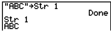 CASIO FX-7400GII - Example To assign string “ABC” to Str 1 and then output Str 1 to the display - 5