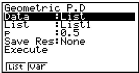 CASIO FX-7400GII - - Geometric Probability - 1