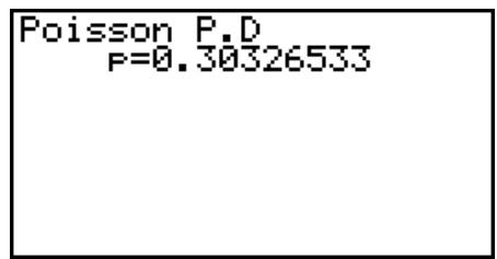 CASIO FX-7400GII - - Poisson Probability - 3