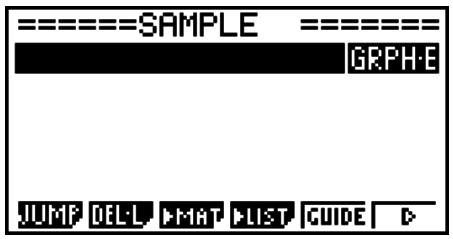 CASIO FX-7400GII - - To enter the guide creation mode - 1