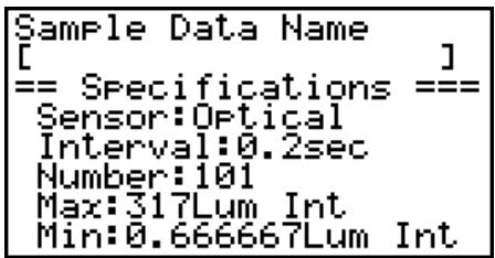 CASIO FX-7400GII - - To save current sample data to a file - 3