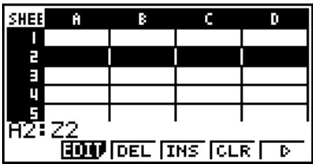 CASIO FX-7400GII - ■ Using the Cell Cursor - 2