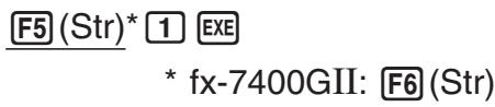 CASIO FX-7400GII - Example To assign string “ABC” to Str 1 and then output Str 1 to the display - 4