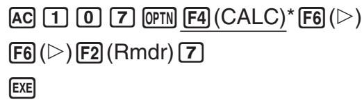 CASIO FX-7400GII - ■ Remainder of Integer ÷ Integer - 1