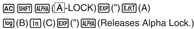 CASIO FX-7400GII - Example To assign string “ABC” to Str 1 and then output Str 1 to the display - 1