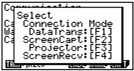 CASIO FX-7400GII - ■ Select Connection Mode Screen (All models except fx-7400GII) - 1