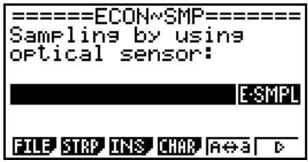 CASIO FX-7400GII - - To insert an Econ Strip into an eActivity file - 3