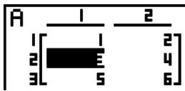 CASIO FX-7400GII - Example To delete row 2 - 1